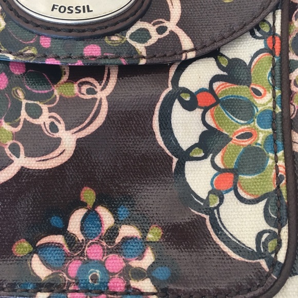Fossil Bags Fossil Floral Canvas Coated Crossbody Bag Poshmark